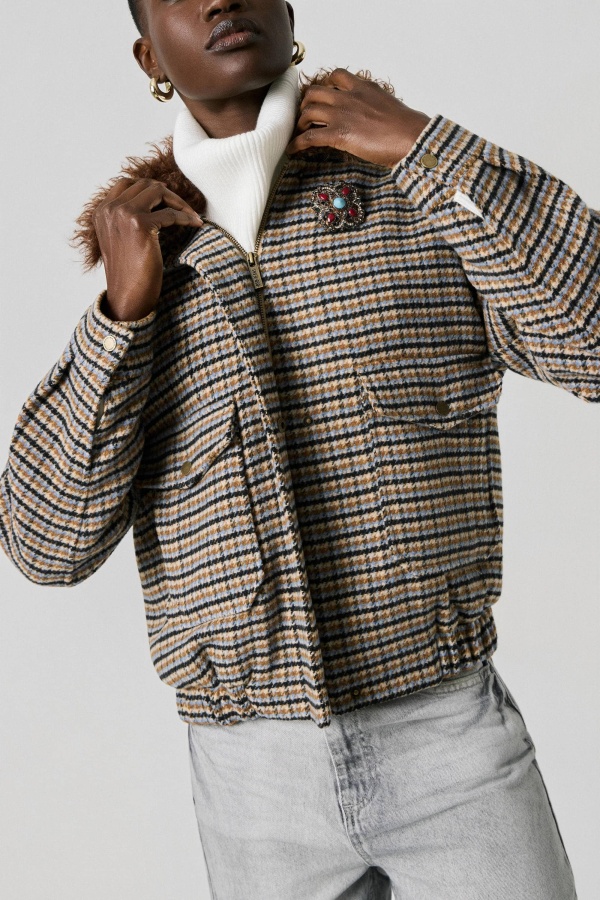 Bomber Bristol. Prenda Exterior BSB. Tallas: s, m, l, xs | Bambalinas Closet