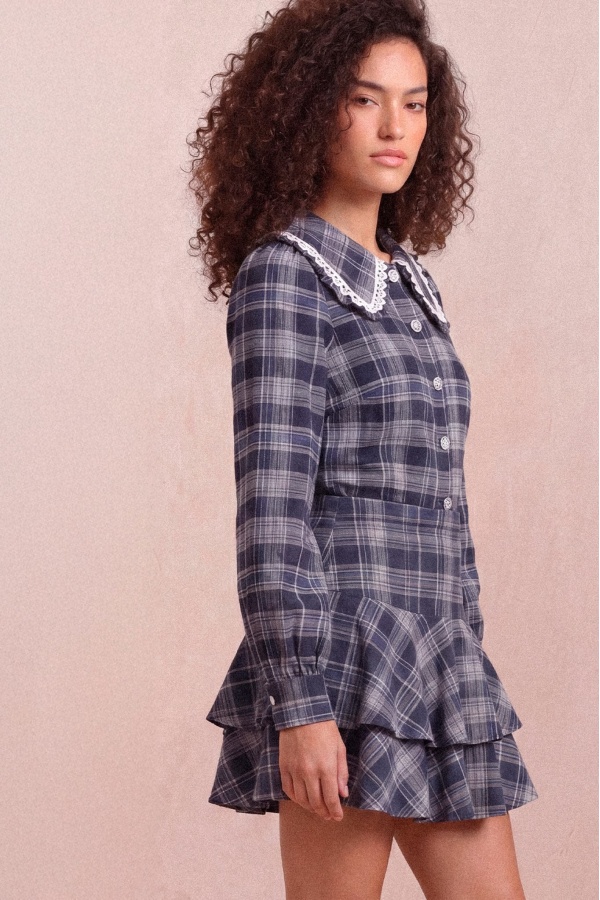 Falda Daisy Azul. Faldas Basic. Tallas: m, l, xl, s | Bambalinas Closet