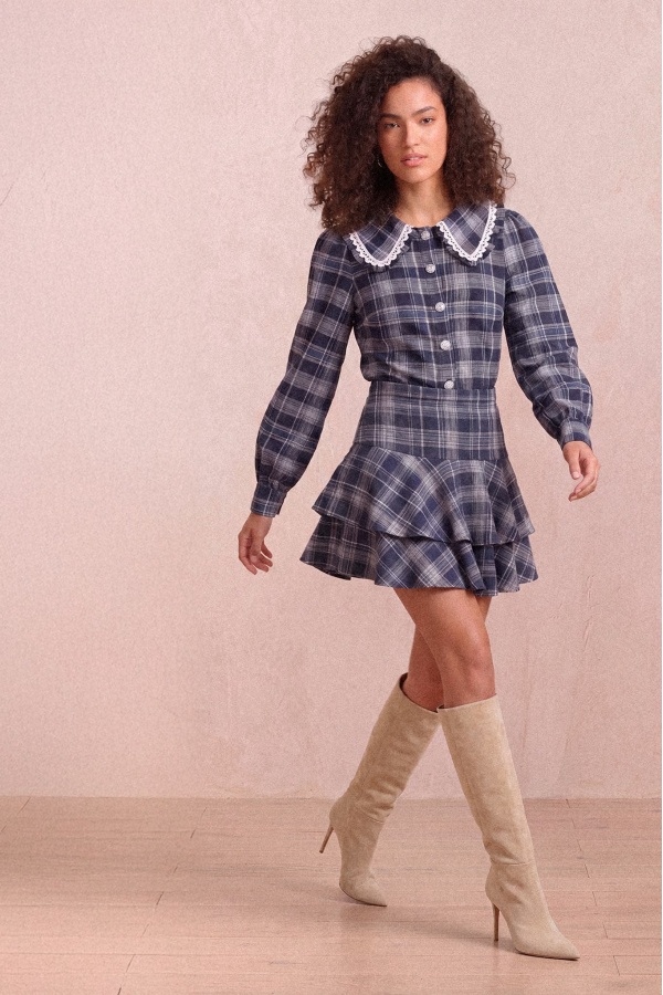 Falda Daisy Azul. Faldas Basic. Tallas: m, l, xl, s | Bambalinas Closet