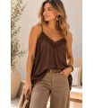 Lencera Altea Otoño. Camisas / Tops/Chalecos. Color: burdeos, blanco roto, marron