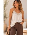 Lencera Altea Otoño. Camisas / Tops/Chalecos. Color: burdeos, blanco roto, marron