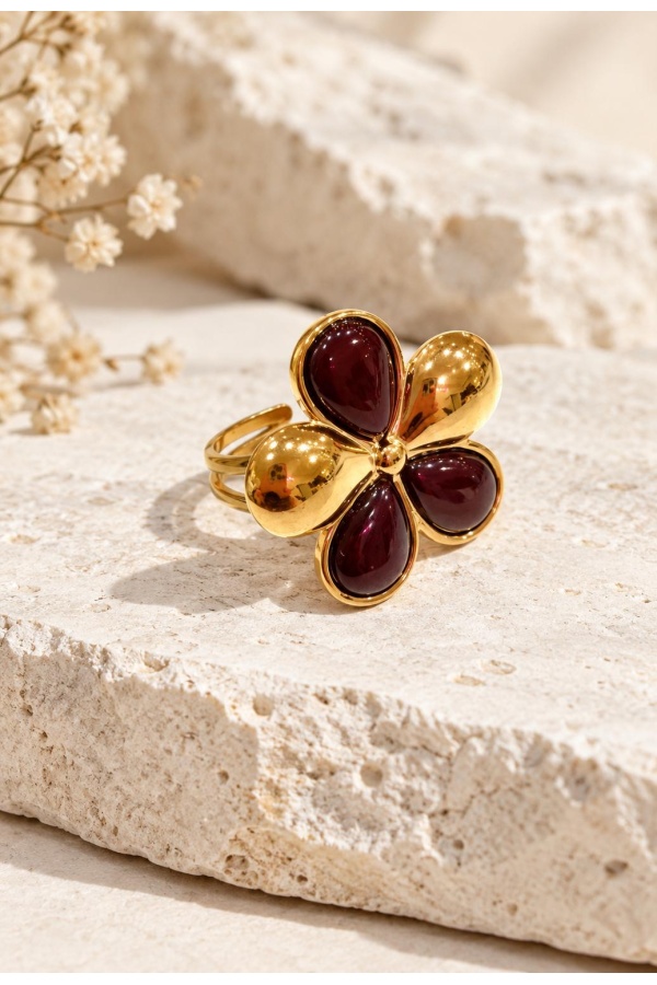 Anillo Flor Choco. Inicio.  | Bambalinas Closet