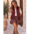 Chaleco Reversible Burdeos. Prenda exterior.  | Bambalinas Closet