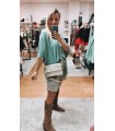 Bolso Olivia. Bolsos. Color: verde kaki, denim claro, camel, taupe, fucsia |