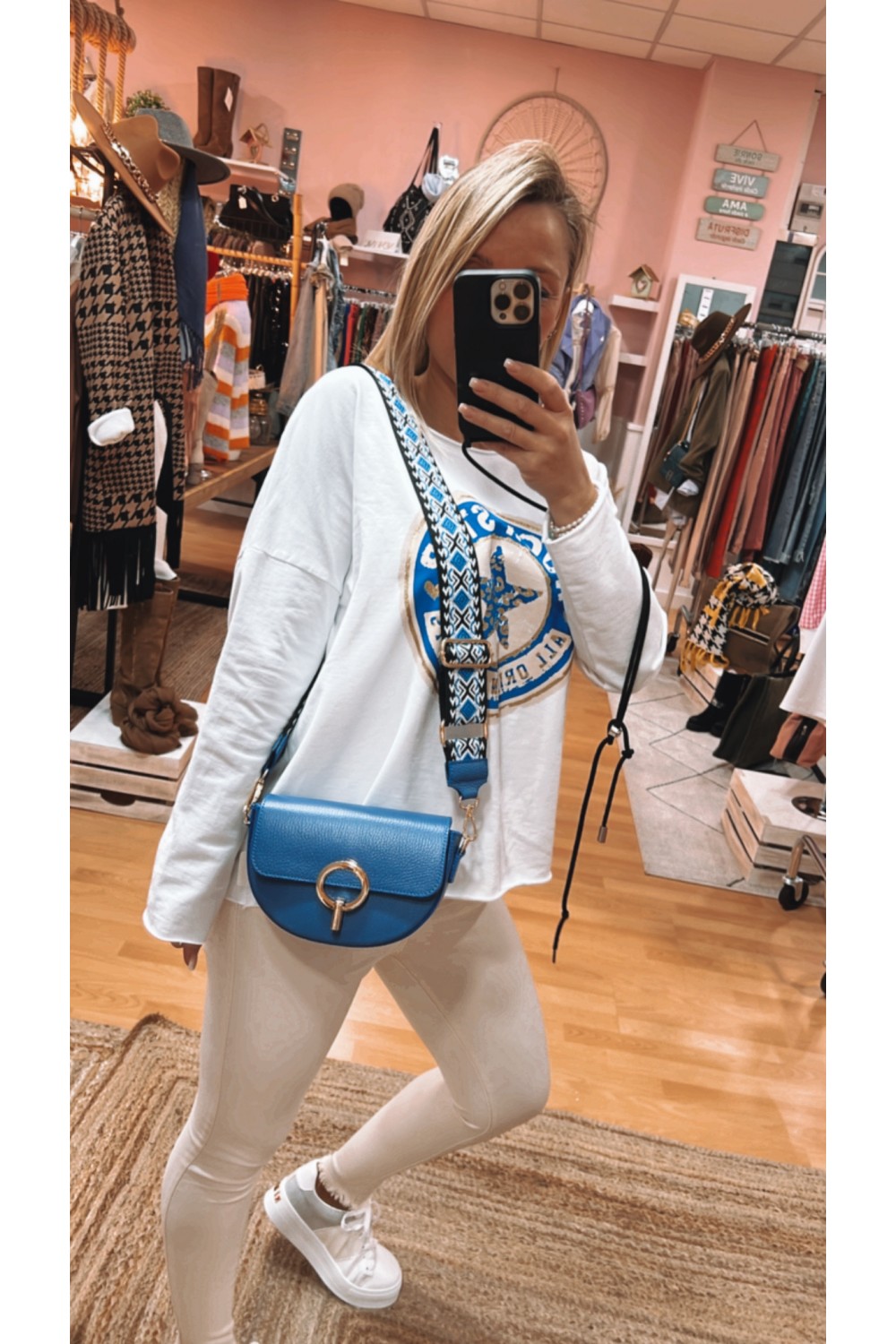 Bolso best sale azul klein